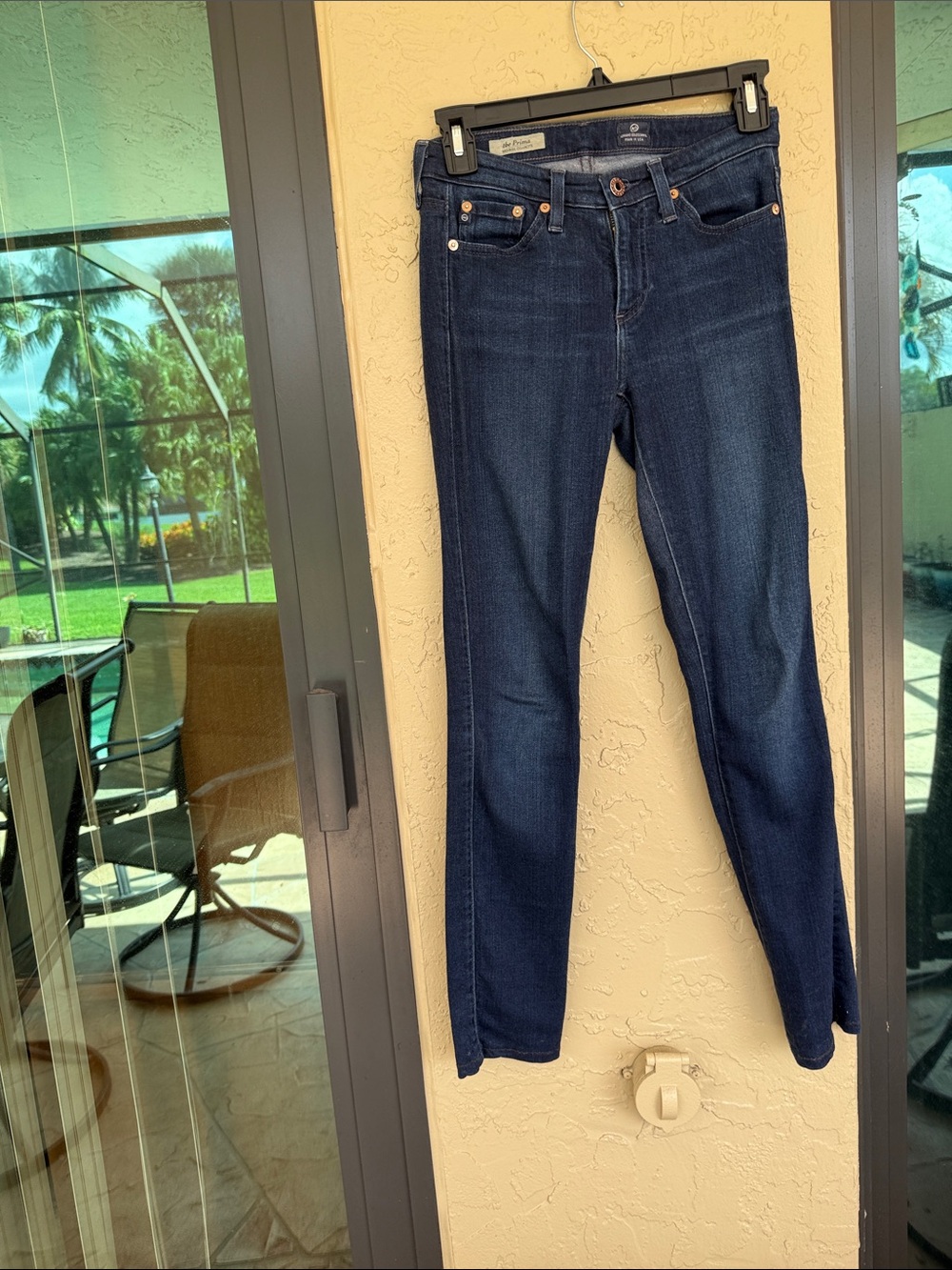 Ag Adriano Goldschmmied Dark Wash Skinny Jeans